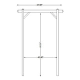 Dura-Trel 11199 Elmwood Arbor, White DuraTrel