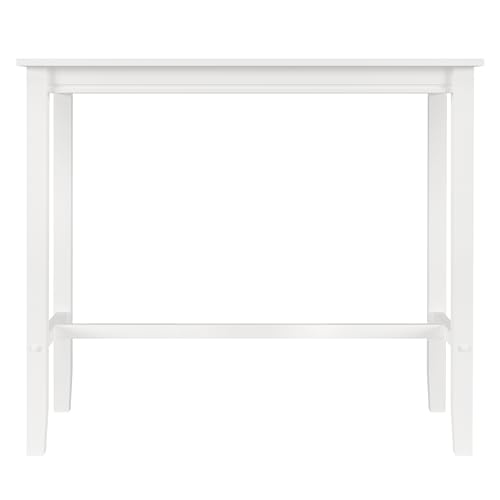 Linon White Bar Height Claridge Wooden 42" Pub Table - WoodArtSupply