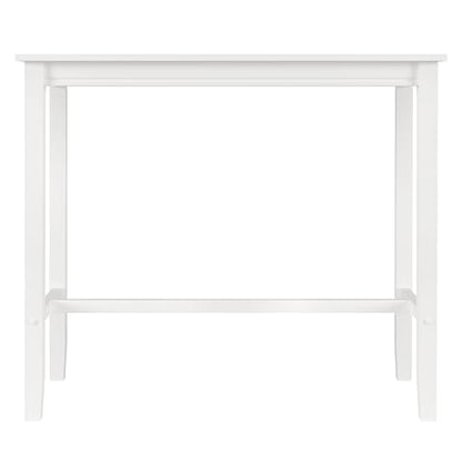 Linon White Bar Height Claridge Wooden 42" Pub Table - WoodArtSupply