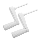 NAMOARLY 2pcs Manual Crank for Desk and Table, Replacement Crank Handle, High-Strength Silent Operation for Workbench Window and Standing Desk White NAMOARLY