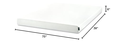 ZINUS 6 Inch Green Tea Memory Foam Mattress [New Version], Twin, Fiberglass free, Medium Firm Feel, Zoned Pressure Relief, Certified Safe Foams & Fabric, Mattress in A Box Zinus