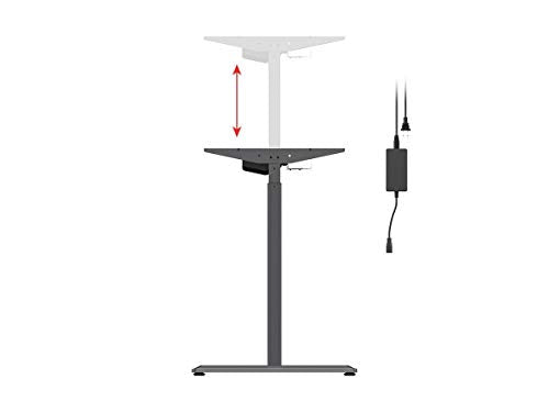 Monoprice Height Adjustable Sit-Stand Riser Table Desk Frame - Black with Electric Single Motor, Compatible with Desktops from 39 Inches Up to 63 Inches Wide - Workstream Collection Monoprice