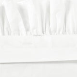 Lush Decor Reyna Ruffle Cotton Duvet Cover Set 3 Piece Set King, Pure White - King Size Bedding Set - White Duvet King- Ruffled Bedding - Coquette Decor Lush Decor