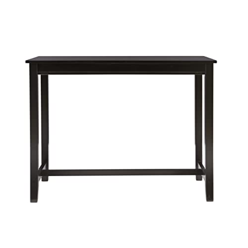 Linon Black 36 inch Counter Height Pub Claridge Table - WoodArtSupply