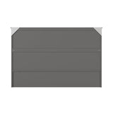 AFI, Southampton Murphy Bed Chest Queen with 6" Mattress, Storage Drawer & Built-in USB Charger, Grey AFI