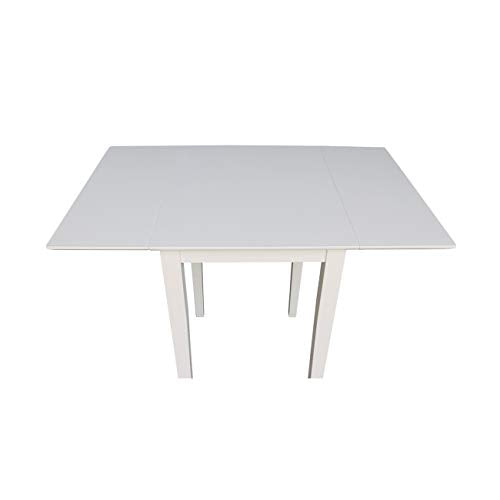 International Concepts Small Dropleaf Dining Table, White IC International Concepts