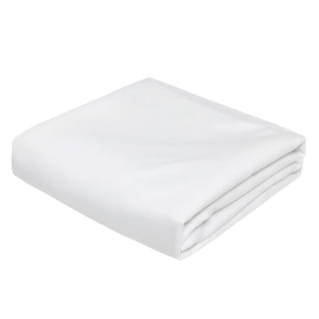 MTWML Twin Crib Mattress Cover Replacement – Breathable Cotton-Polyester Diamond Quilted Sheet, Machine & Hand Washable, Soft Hypoallergenic for Baby Bedding Fit Twin Bassinet(Single Cover) MTWML
