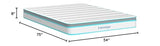 Linenspa 8 Inch Memory Foam and Spring Hybrid Mattress - Medium Firm Feel - Bed in a Box - Quality Comfort and Adaptive Support - Breathable - Cooling - Guest and Kids Bedroom - Full Size Linenspa