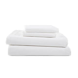 3 Piece Twin Sheets Set | Twin Bed Sheets Set – Light Weight, Soft Breathable Sheets | Brushed Cotton Rich Blend | Secure-Fit, Wrinkle Resistant, Durable, Easy Care Bed Sheets | Comfy Sheets | White Martex