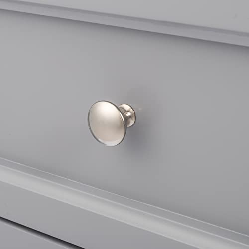 Karl home Grey Nightstand Set of 2 for Bedroom, Vintage Small Night Stand with Drawers, Farmhouse Side Table, Wooden End Tables with Curved Legs for Office, Mid-Century Karl home