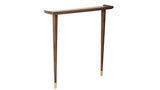 Stelalloy Wall Tables for Hallways - Extra Slim Entryway Table - Narrow Console Tables for Entryway or Foyer - Wall-Mounted Space-Saving Thin Table for Narrow Spaces - 6.25" Depth,Rich Walnut Finish Stelalloy