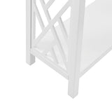 Coventry 32-Inch Wood Console Table with Drawer & Lower Shelf – Traditional to Contemporary Sofa Table with Open Side Accent Design for Entryway, Hallway or Living Room by Alaterre Furniture (White) Alaterre Furniture