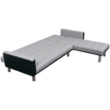 vidaXL Sofa Lounge Suite Day Bed Chaise Reclining Futon Couch L-Shape 2 Colors vidaXL