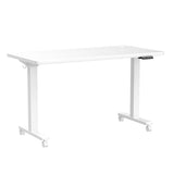 CubiCubi Electric Standing Desk, 55 x 24 Inches Height Adjustable Sit Stand Desk, Ergonomic Home Office Computer Workstation, White CubiCubi