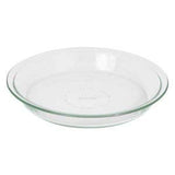 Pyrex Glass Bakeware Pie Plate 9" x 1.2" Pack of 2 - Clear - Original Genuine Pyrex - Made in the USA World Kitchen