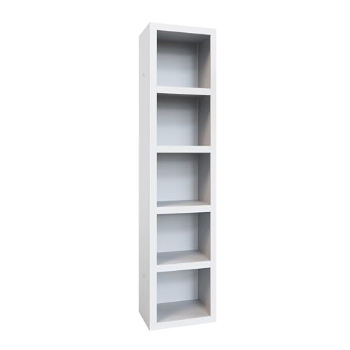 Oakland Living Easy-Lift Full Murphy Wall Bed in White with Two Bookshelves Oakland Living