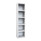 Oakland Living Easy-Lift Full Murphy Wall Bed in White with Two Bookshelves Oakland Living