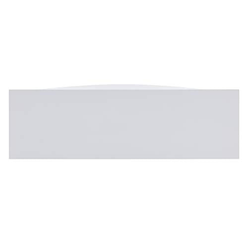 SEI Furniture Jacksdale Faux Stone Accent Electric Hidden Media Shelf Fireplace, White SEI Furniture