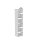 YITAHOME 73" Modern Narrow Bookshelf - 5-Tier Open Bookcase for Small Spaces in White YITAHOME