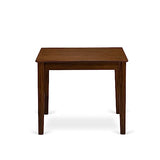 East West Furniture OXAB5-AWA-05 5 Piece Kitchen Table Set for Small Spaces Includes a Square Modern Dining Table and 4 Parson Kitchen Chairs, 36x36 Inch, Antique Walnut East West Furniture
