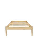 DHP Lorriana Twin Solid Pine Wood Platform Bed Frame - Natural Finish DHP