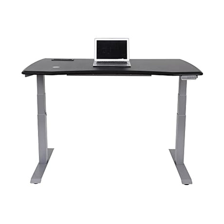 WorkPro® Electric 60"W Height-Adjustable Standing Desk with Wireless Charging, Black WorkPro