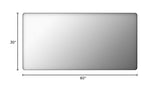 LOAAO 60X30 Inch Black Metal Framed Bathroom Mirror for Wall, Matte Black Bathroom Vanity Mirror Farmhouse, Large Rounded Rectangle Mirror, Anti-Rust, Tempered Glass, Hangs Horizontally or Vertically LOAAO