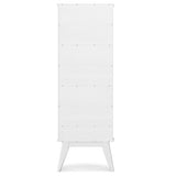 SIMPLIHOME Draper Solid Hardwood 64 inch x 22 inch Mid Century Modern Bookcase and Storage Unit in White for The Living Room, Study Room and Office SIMPLIHOME