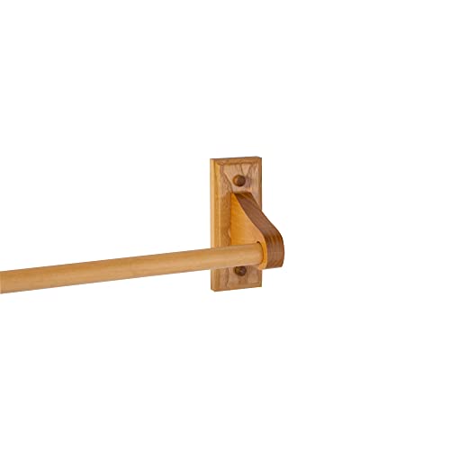 Design House 561183 Dalton Rustic Towel Bar for Bathroom Kitchen Closet, 18 inch, Honey Oak Design House