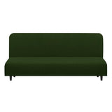 U-NICE HOME Stretch Futon Cover Armless Bed Slipcover - Soft Jacquard Fabric Washable for Pet Friendly, Bronze Green U-NICE HOME