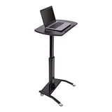 Stand Up Desk Store Pneumatic Adjustable Height Tilting Laptop Lectern Speakers Podium (Black, 25.5" Wide) S Stand Up Desk Store
