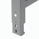 Global Industrial Adjustable Height Workbench C-Channel Leg, 72" W x 30" D, 1-3/4" Maple Top with Safety Edge, 2000 Lbs. Capacity, Gray Frame, Industrial Workbench Global Industrial