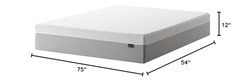 ZINUS 12 Inch Green Tea Essential Memory Foam Mattress [New Version], Full, Fiberglass Free, Medium Feel, Breathable Airflow Memory Foam, Certified Safe Foams & Fabric, Mattress in A Box ZINUS