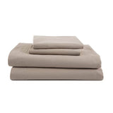 4 Piece Queen Bed Sheets Set | Queen Bed Sheets – Light Weight, Soft Breathable Sheets | Brushed Cotton Rich Blend | Secure-Fit, Wrinkle Resistant, Durable, Easy Care Bed Sheets | Comfy Sheets | Beige Martex