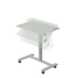 TopJob ANYDESK FOLD Mobile Standing Desk, Portable with Lockable Wheels, Foldable Stand Desk, Rolling Computer Workstations, Used for Home, Couch Side Table, Bedside Table in Bed Room Kitchen TopJob