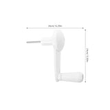 TOBBOMEY Crank Handle for Height-Adjustment: 6x50mm Hex Shaft Manual Revolving Hand Crank Replacement for Study Desk Router Lift Tables Sit Stand Table Workbench Industrial Tool TOBBOMEY
