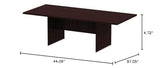 Alera alera Valencia Series Conference Table, Rectangular, 94.5w x 41.38d x 29.5h, Mahogany Alera