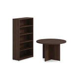 Alera Seville Round Conference Table, Round, 48" Diameter, Mahogany Alera