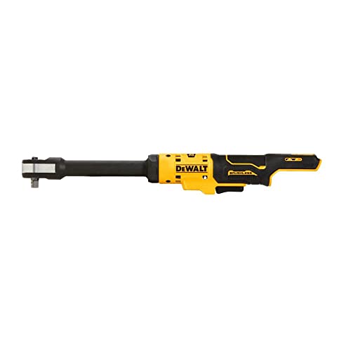 DEWALT XTREME 12V MAX* Cordless Ratchet, Brushless,3/8 in., Extended Reach, Tool Only (DCF503EB) - WoodArtSupply