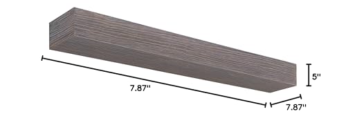 Pearl Mantels NC-72 LITRIVER Zachary Non-Combustible Natural Wood Look Shelf, 72", Little River Finish