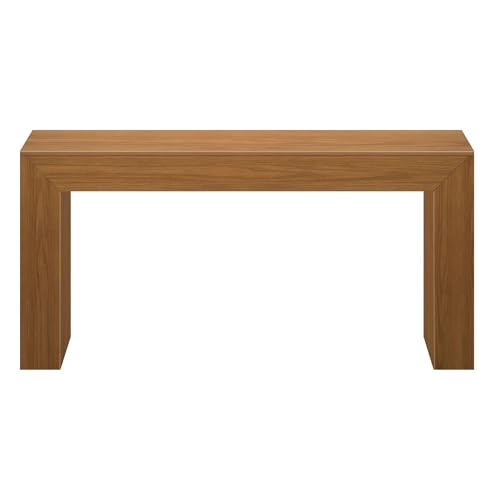 Plank+Beam Grand Console Table, 66 Inch Modern Solid Wood Sofa Table, Narrow Entryway Table for Hallway, Behind The Couch, Living Room, Foyer, Pecan Wirebrush Plank+Beam