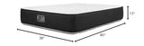 Brooklyn Bedding Plank 13" Luxe Two Sided Firm/Ultra Firm Mattress with Cooling Cover, Twin XL Brooklyn Bedding