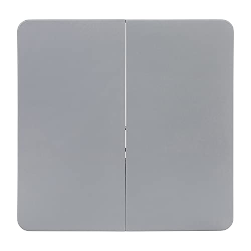 Flash Furniture Dunham 2.83' Square Plastic Folding Event Table with Carrying Handle, Bi-Fold Portable Banquet Table for Indoor/Outdoor Events, Gray Flash Furniture