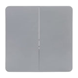 Flash Furniture Dunham 2.83' Square Plastic Folding Event Table with Carrying Handle, Bi-Fold Portable Banquet Table for Indoor/Outdoor Events, Gray Flash Furniture