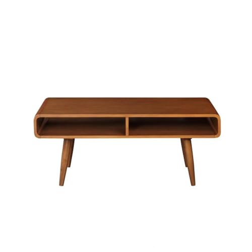 Boraam Zebra Series Halmstad Coffee Table, Rich Walnut Boraam
