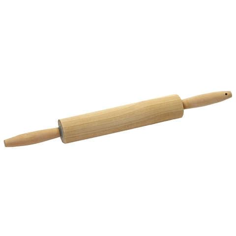 Rocky Mountain Goods Large Classic Wood Rolling Pin with Handles - 17” Rolling Pin for Dough, Baking, Pizza, Cookies, Pie - Moisture Resistant Wood - Easy to Clean Rocky Mountain Goods