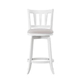 HILLSDALE Presque ISLE Wood Counter Height Swivel Stool White Hillsdale