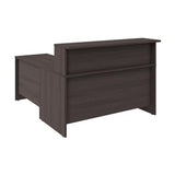 Bush Business Furniture Office 500 72W L Shaped Executive Desk with Drawers in Modern Hickory Bush Furniture