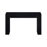 Plank+Beam Grand Console Table, 56 Inch Solid Wood Modern Sofa Table, Narrow Entryway Table for Hallway, Behind The Couch, Living Room, Foyer, Black Wirebrush Plank+Beam