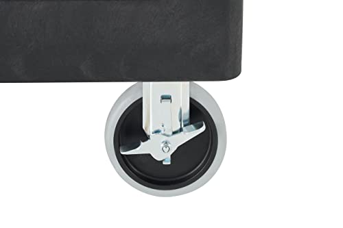 Rubbermaid Commercial Products 2-Shelf Utility/Service Cart, Medium, Lipped Shelves, Ergonomic Handle, 500 Lbs Capacity, for Rubbermaid Commercial Products